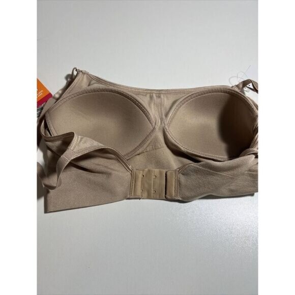 NWT WARNER'S EASY DOES IT W/F NUDE CONVERTIBLE‎ STRAPS BRA RM0911A XSMALL $38 - Picture 2 of 6